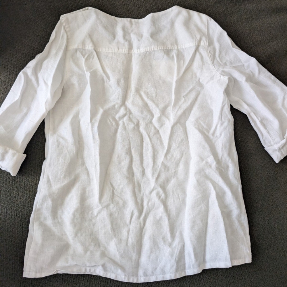 Tory Burch Linen Top - Picture 4 of 6